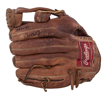 1987-1988 Cal Ripken Jr. Game Used & Signed Rawlings PRO 6-HF Model Fielders Glove (Ripken LOA & PSA/DNA)